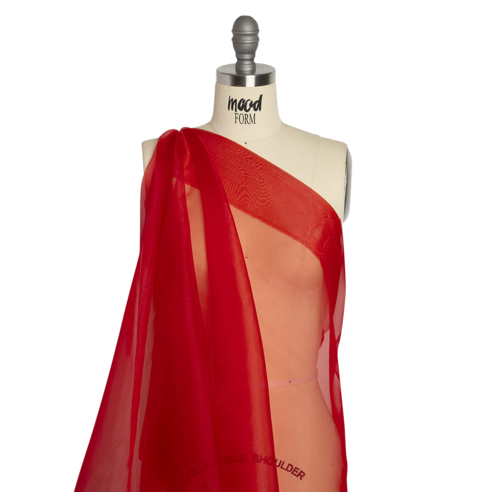 Polyester Organza - Red - Luscinia Collection by Mood - Drape