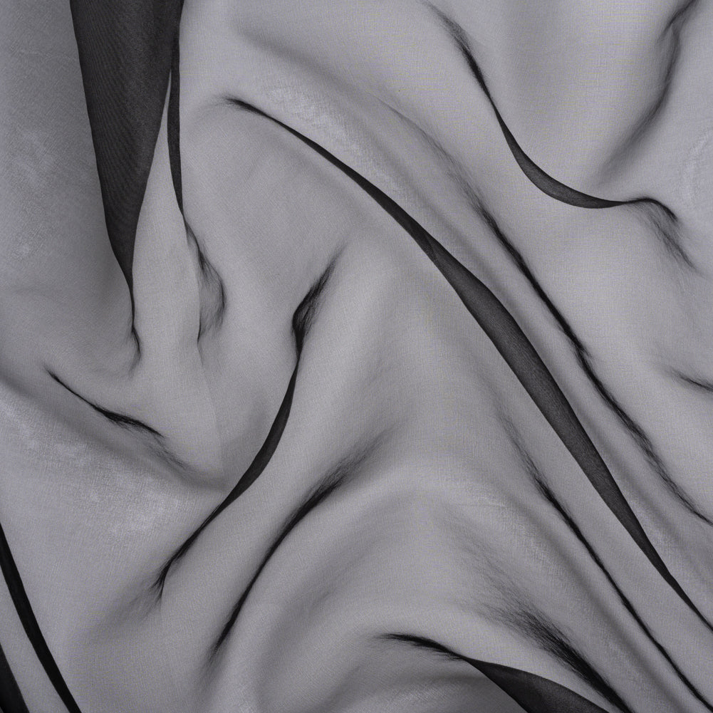 Polyester Organza - Black - Luscinia Collection by Mood