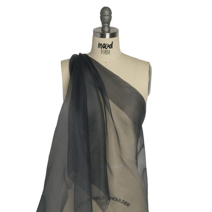 Polyester Organza - Charcoal Gray - Luscinia Collection by Mood