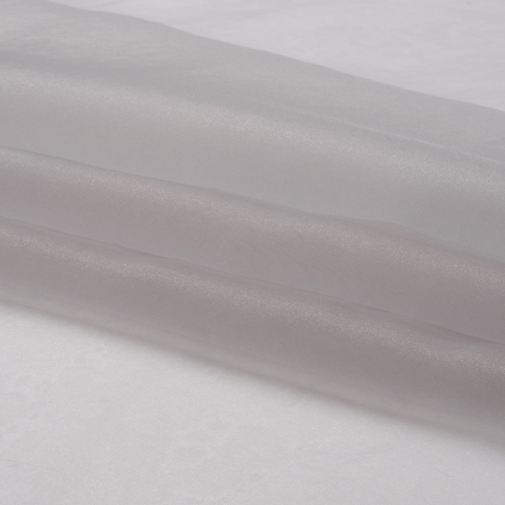 Polyester Organza - Silver - Luscinia Collection by Mood - Folded