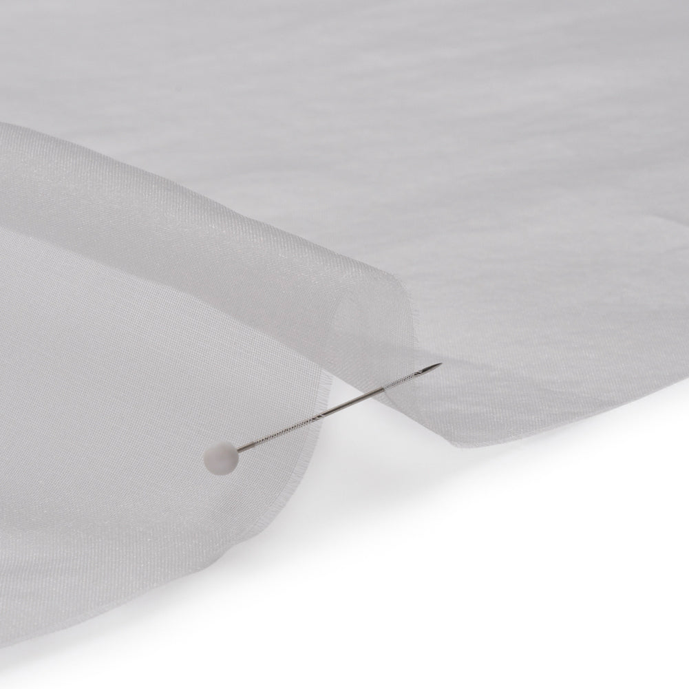 Polyester Organza - Silver - Luscinia Collection by Mood - Detail