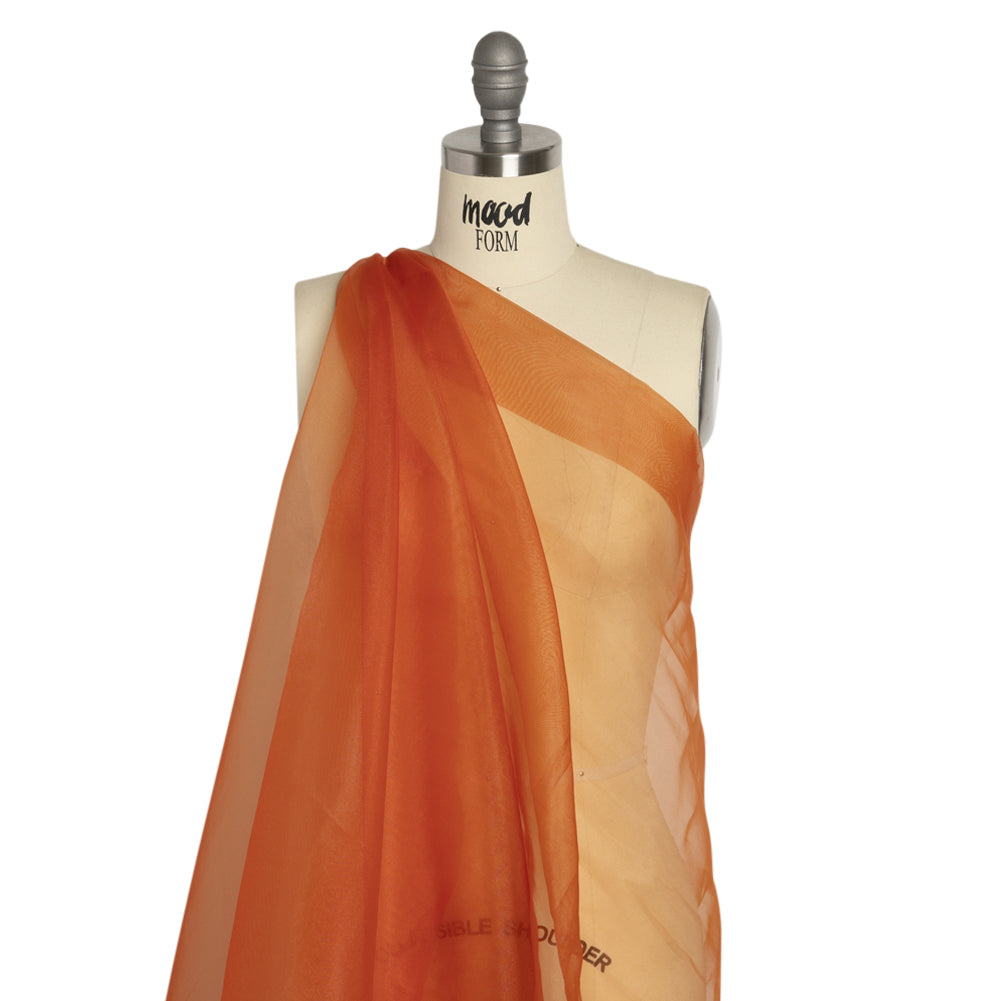 Polyester Organza - Burnt Orange - Luscinia Collection by Mood - Drape