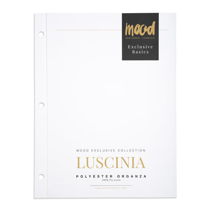 Color Card - Luscinia Premium Polyester Organza Collection - 8.5" x 11", 3-Hole
