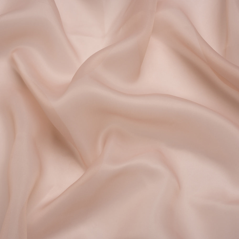 Satin-Faced Polyester Organza - Blush - Ardea Collection by Mood