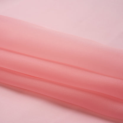 Satin-Faced Polyester Organza - Candy Pink - Ardea Collection by Mood Folded