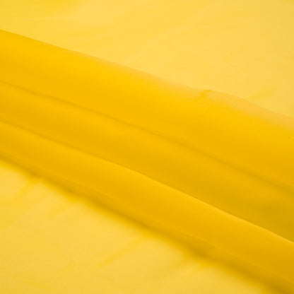 Satin-Faced Polyester Organza - Buttercup Yellow - Ardea Collection by Mood
