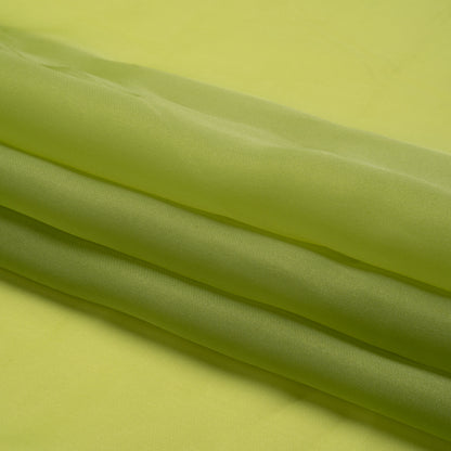 Satin-Faced Polyester Organza - Peridot Green - Ardea Collection by Mood