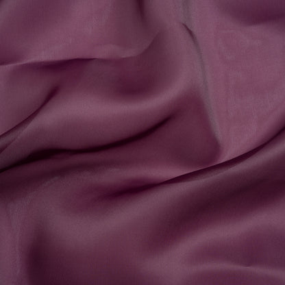 Satin-Faced Polyester Organza - Eggplant - Ardea Collection by Mood