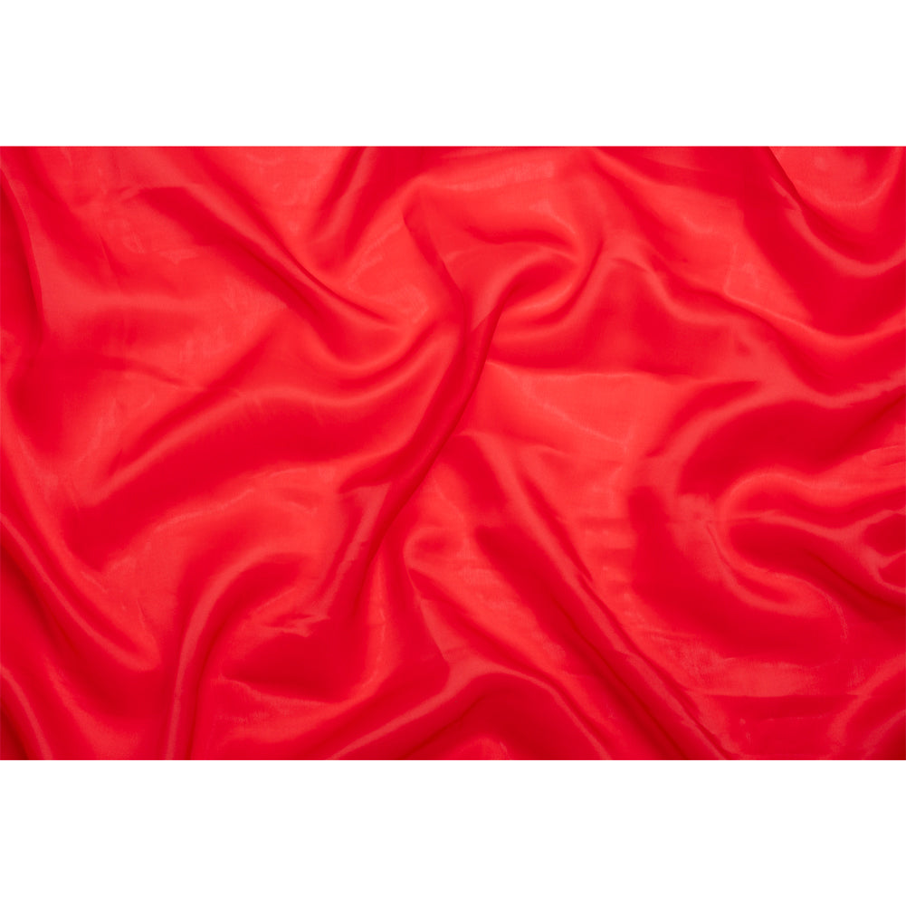 Satin-Faced Polyester Organza - Red - Ardea Collection by Mood - Full