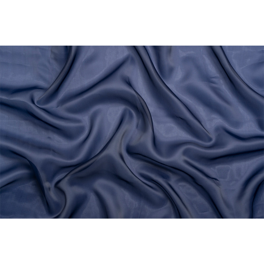 Satin-Faced Polyester Organza - Navy - Ardea Collection by Mood - Full