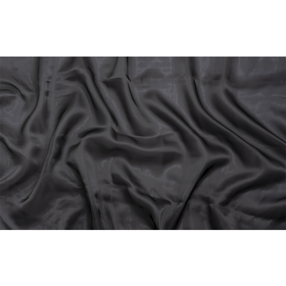 Satin-Faced Polyester Organza - Black - Ardea Collection by Mood - Full
