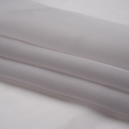 Satin-Faced Polyester Organza - Silver - Ardea Collection by Mood