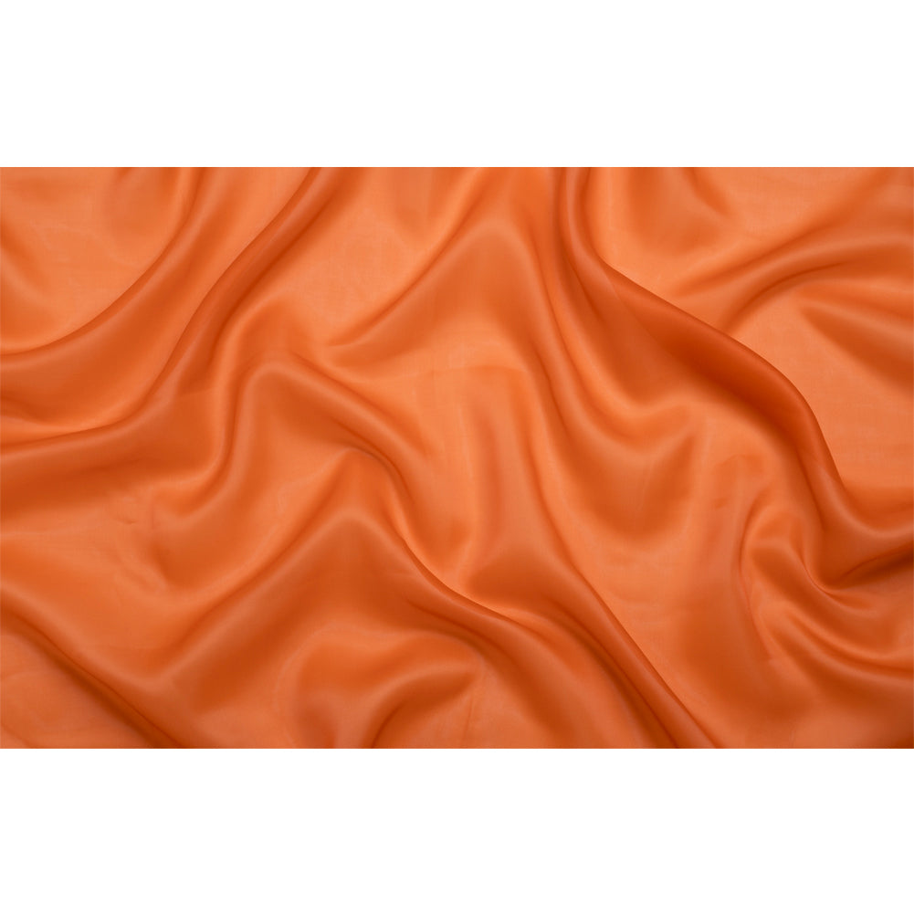 Satin-Faced Polyester Organza - Burnt Orange - Ardea Collection by Mood - Full