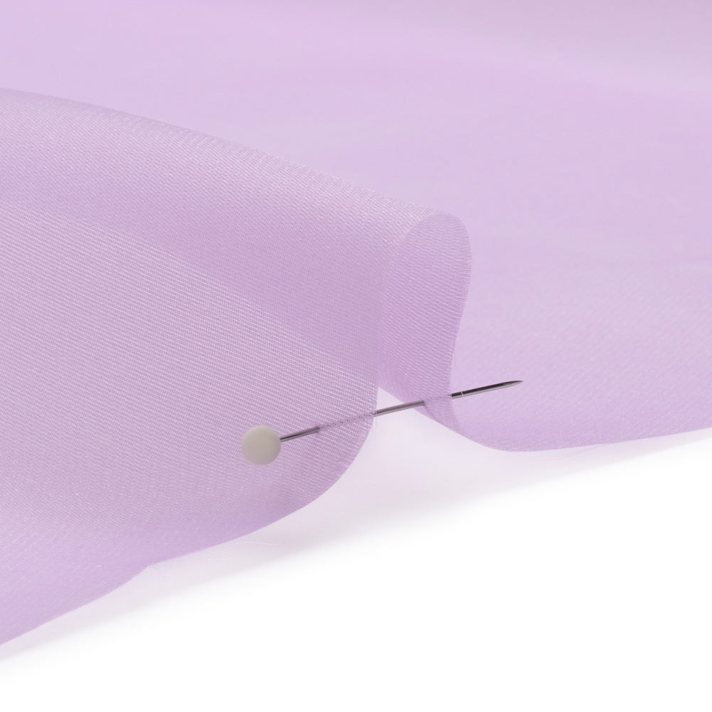 Satin-Faced Polyester Organza - Lavender - Ardea Collection by Mood Detail