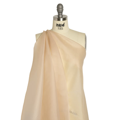 Satin-Faced Polyester Organza - Cashmere - Ardea Collection by Mood