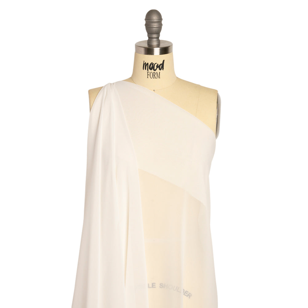 Polyester High-Multi Chiffon - Antique White - Netta Collection by Mood - Drape
