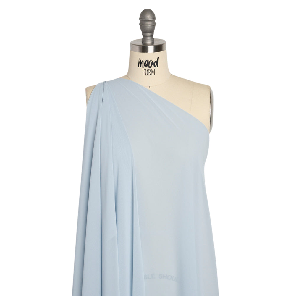 Polyester High-Multi Chiffon - Baby Blue - Netta Collection by Mood - Drape