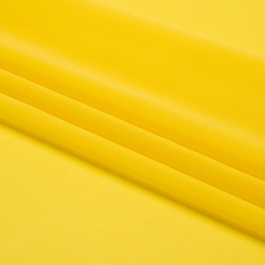 Polyester High-Multi Chiffon - Buttercup Yellow - Netta Collection by Mood - Folded