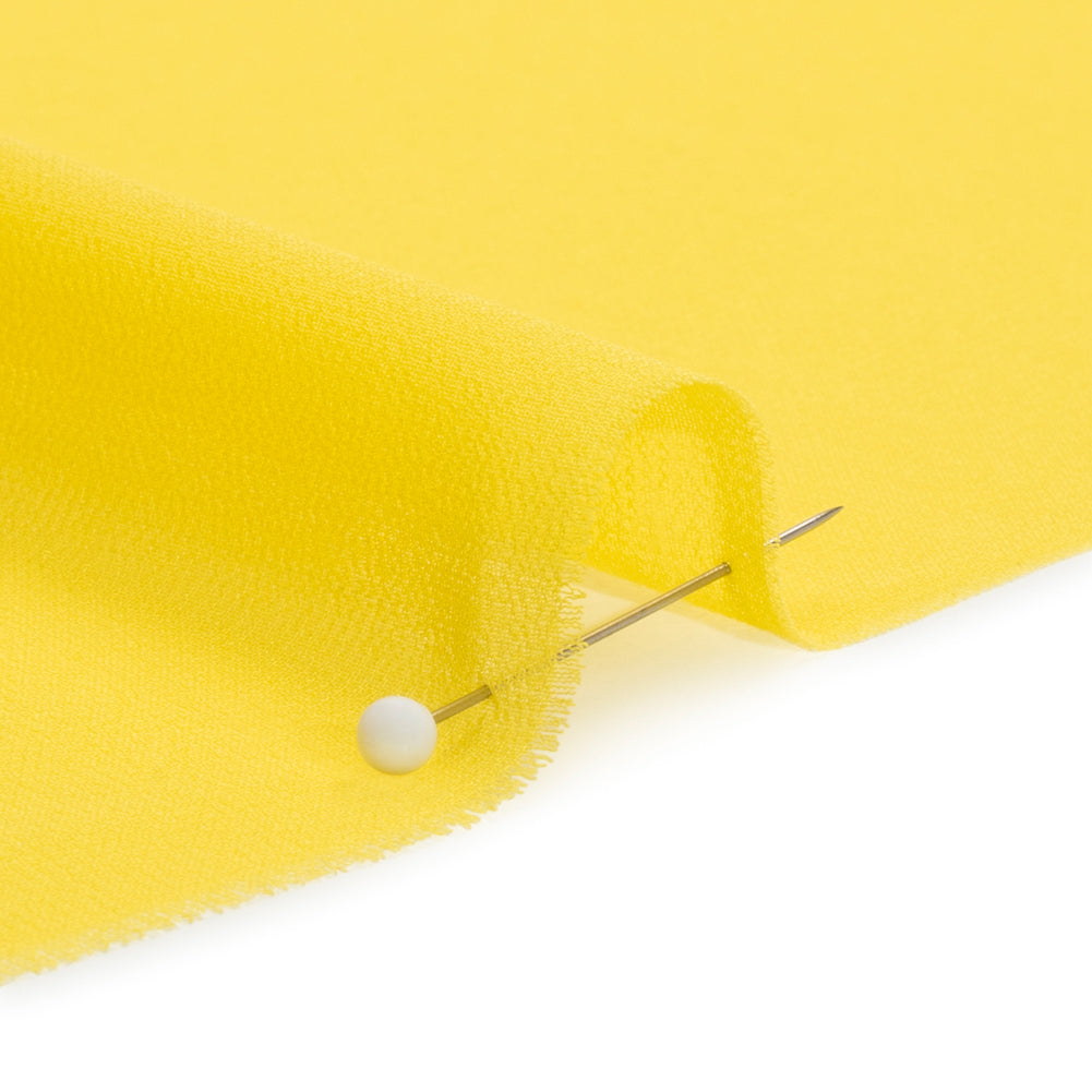 Polyester High-Multi Chiffon - Buttercup Yellow - Netta Collection by Mood - Detail