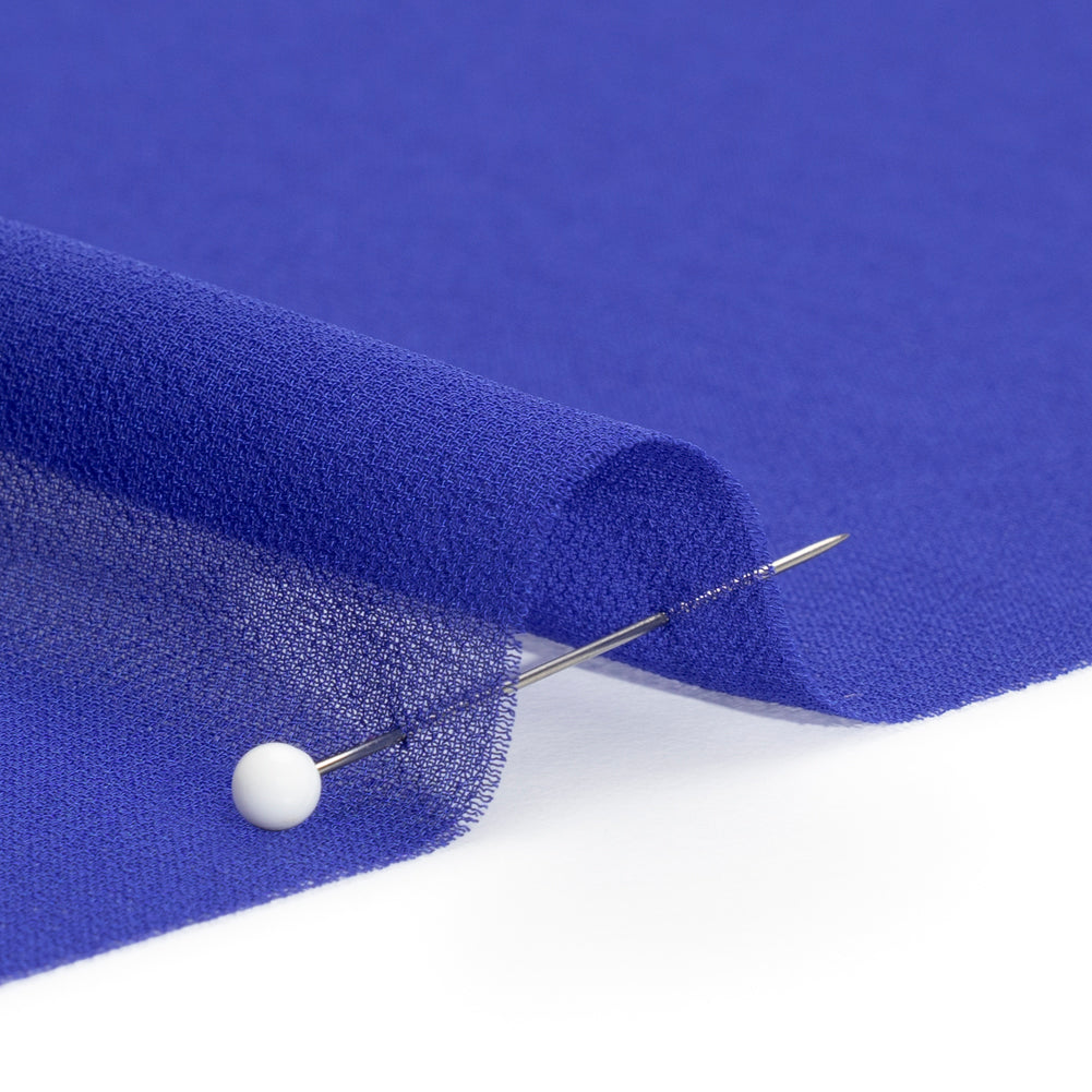 Polyester High-Multi Chiffon - Mazarine Blue - Netta Collection by Mood - Detail