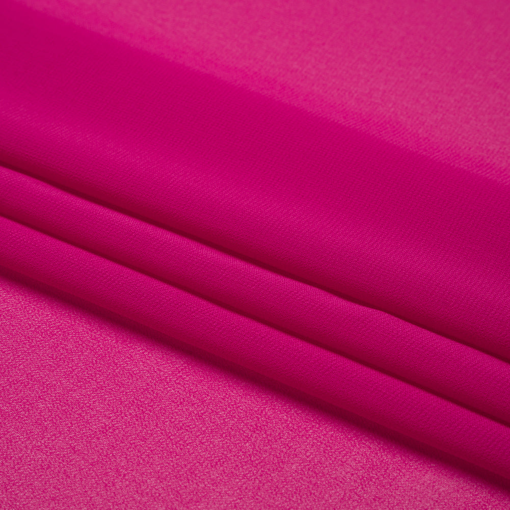 Polyester High-Multi Chiffon - Magenta Haze - Netta Collection by Mood - Folded