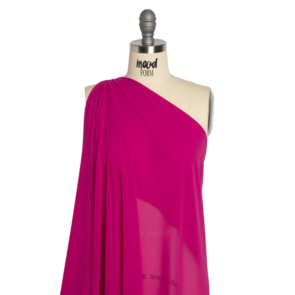 Polyester High-Multi Chiffon - Magenta Haze - Netta Collection by Mood - Drape