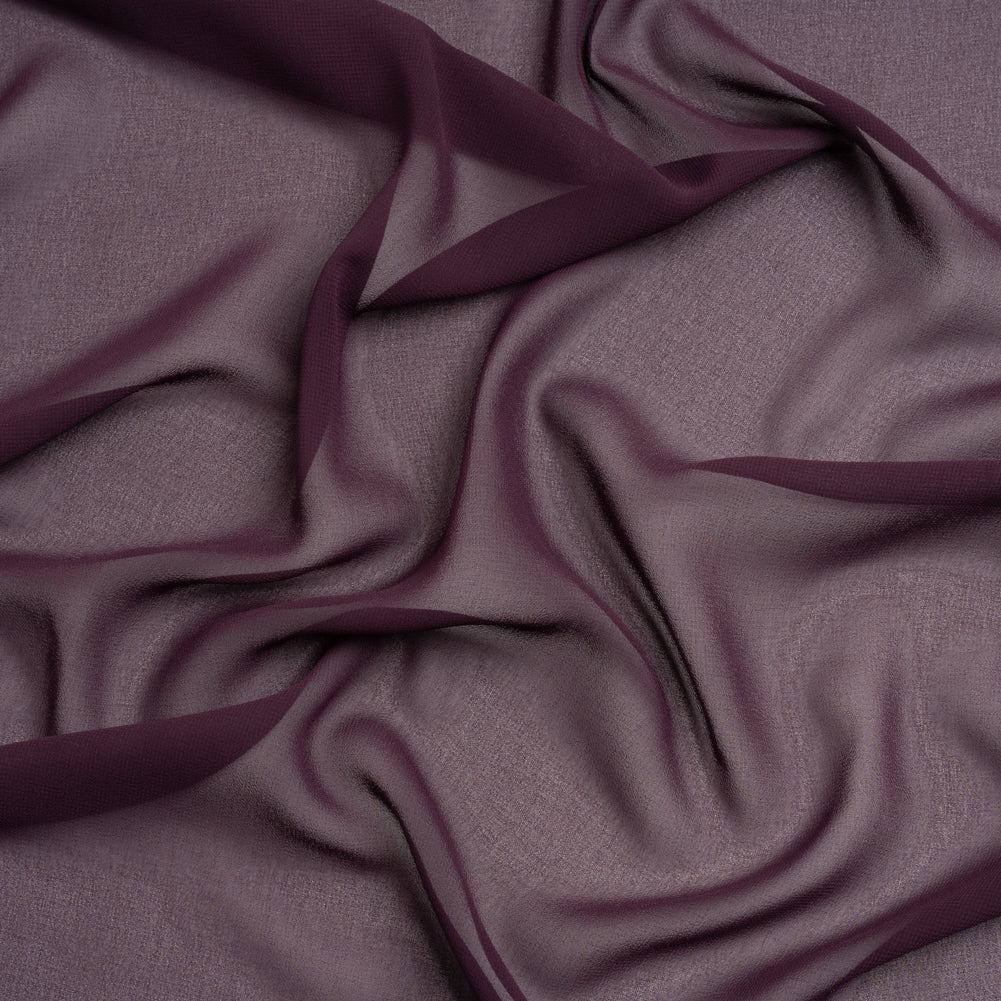 Polyester High-Multi Chiffon - Eggplant - Netta Collection by Mood