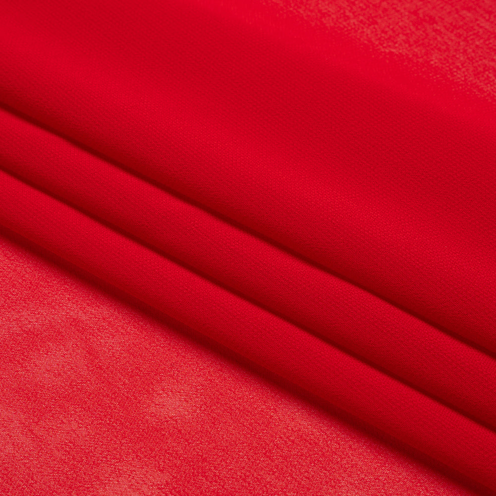 Polyester High-Multi Chiffon - Red - Netta Collection by Mood - Folded