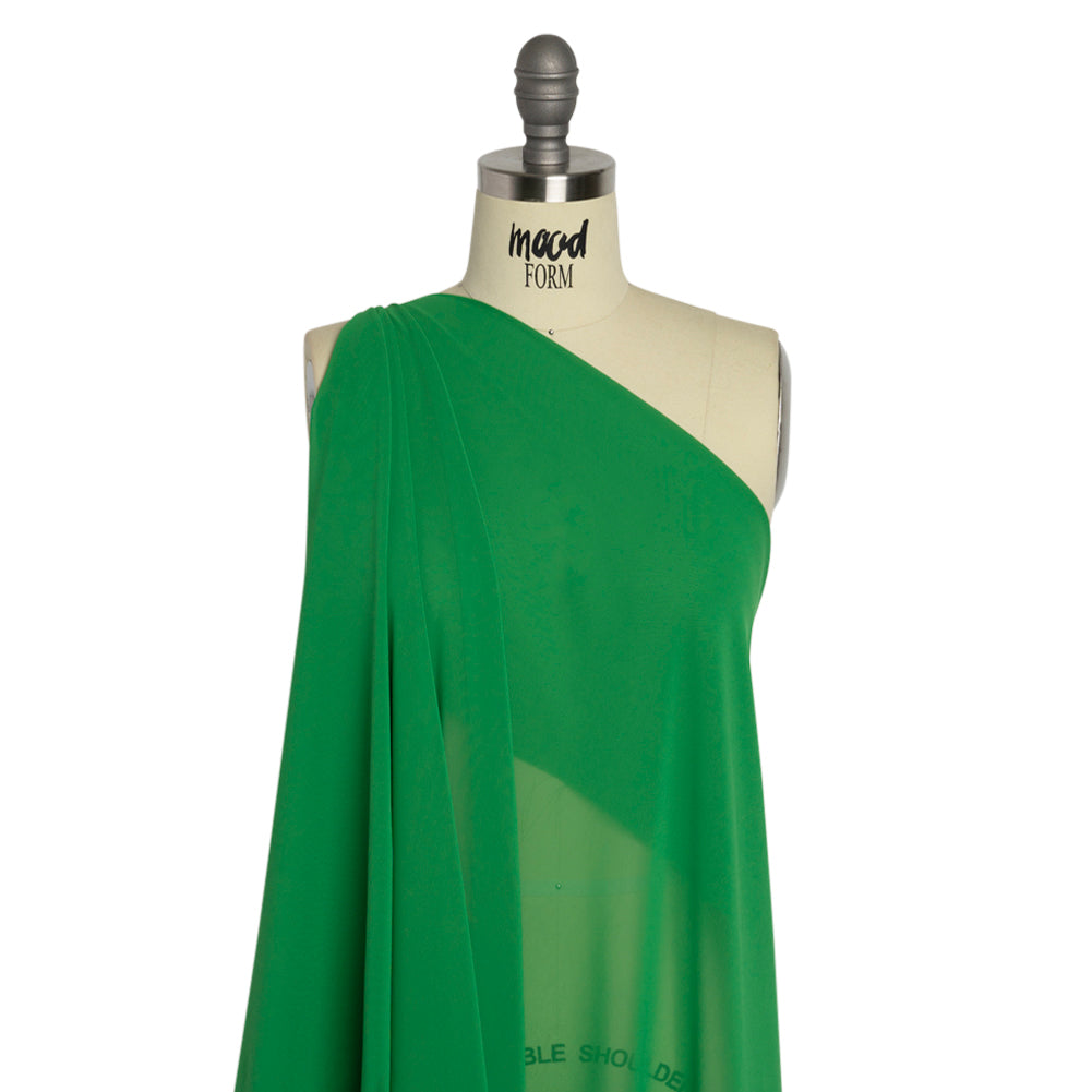 Polyester High-Multi Chiffon - Kelly Green - Netta Collection by Mood - Drape
