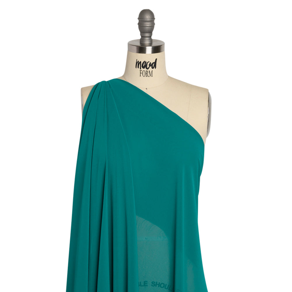 Polyester High-Multi Chiffon - Deep Teal - Netta Collection by Mood - Drape