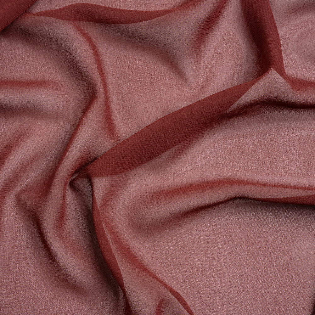 Polyester High-Multi Chiffon - Burgundy - Netta Collection by Mood - Image 2 of 8