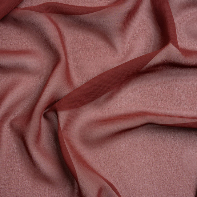 Polyester High-Multi Chiffon - Burgundy - Netta Collection by Mood
