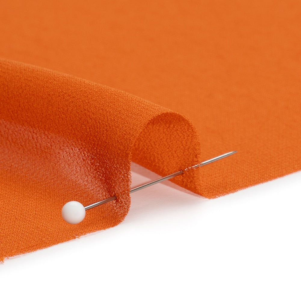 Polyester High-Multi Chiffon - Burnt Orange - Netta Collection by Mood - Detail