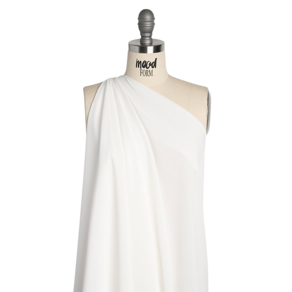 Polyester Double Georgette - Antique White - Mimosa Collection by Mood - Drape