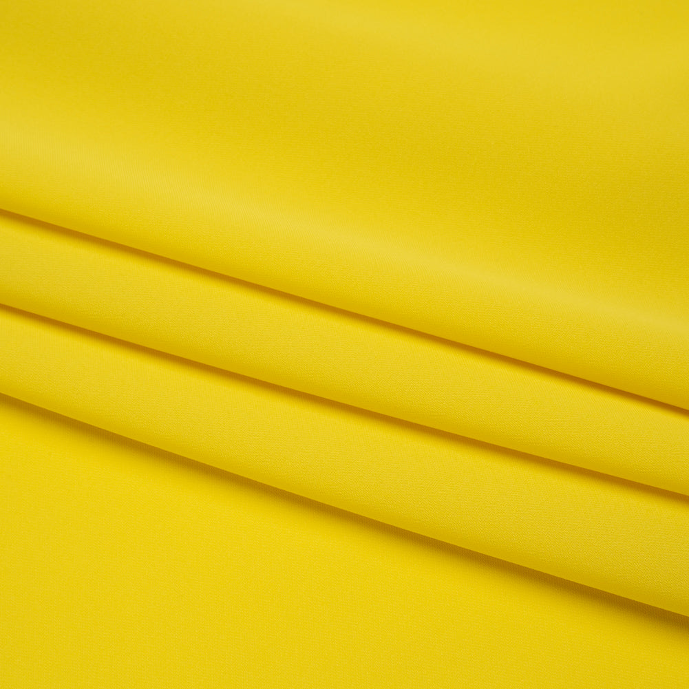 Polyester Double Georgette - Buttercup Yellow - Mimosa Collection by Mood - Folded