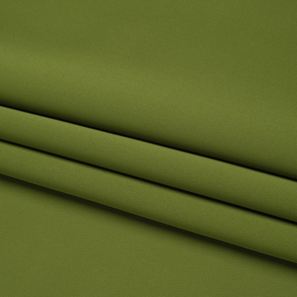 Polyester Double Georgette - Pesto Green - Mimosa Collection by Mood - Folded