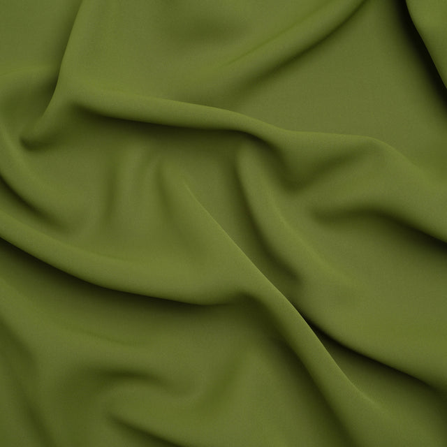 Polyester Double Georgette - Pesto Green - Mimosa Collection by Mood