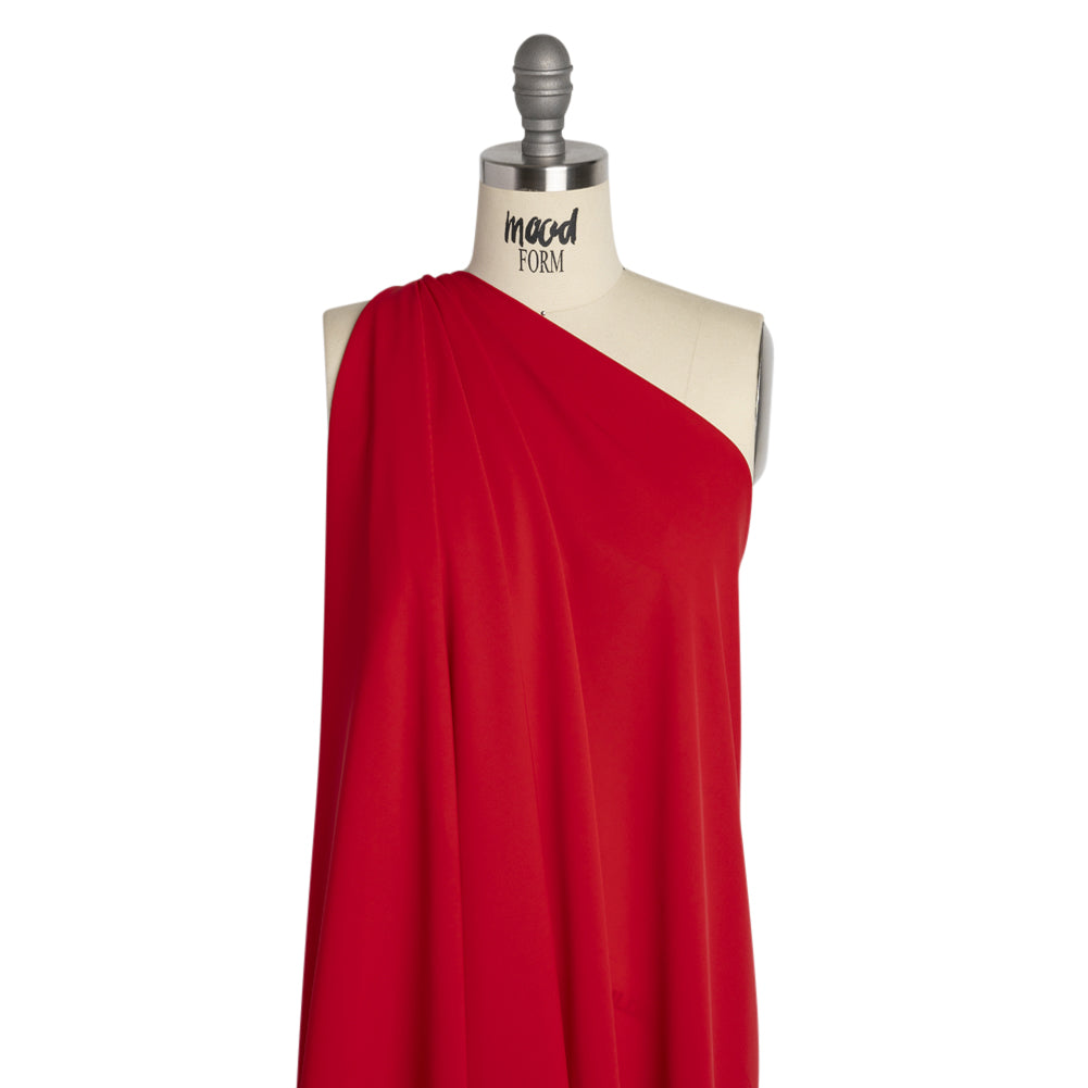 Polyester Double Georgette - Red - Mimosa Collection by Mood Drape