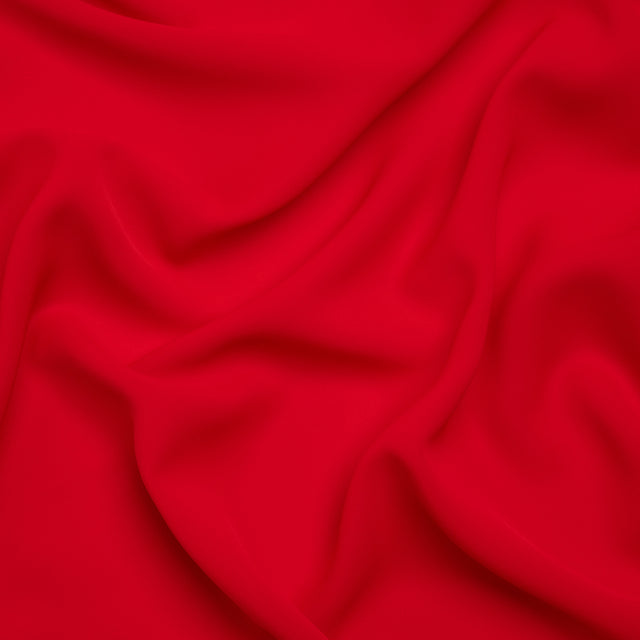 Polyester Double Georgette - Red - Mimosa Collection by Mood