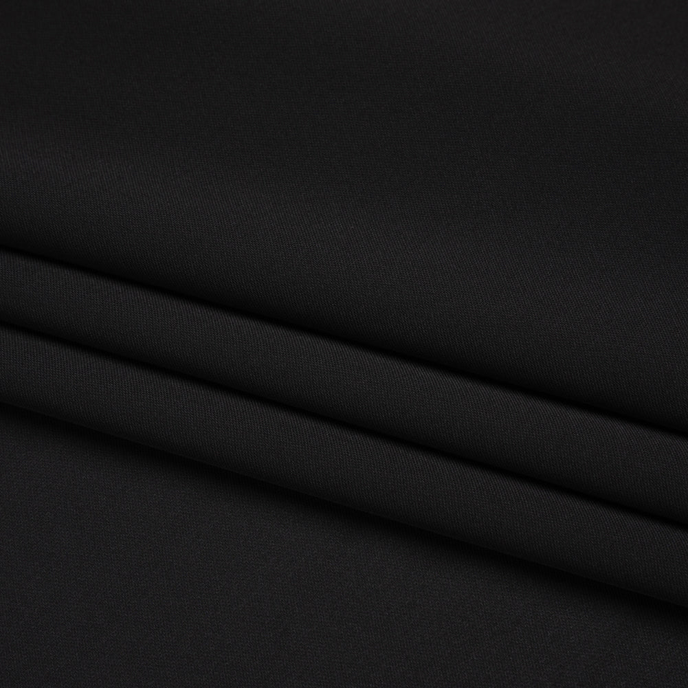 Polyester Double Georgette - Black - Mimosa Collection by Mood - Folded