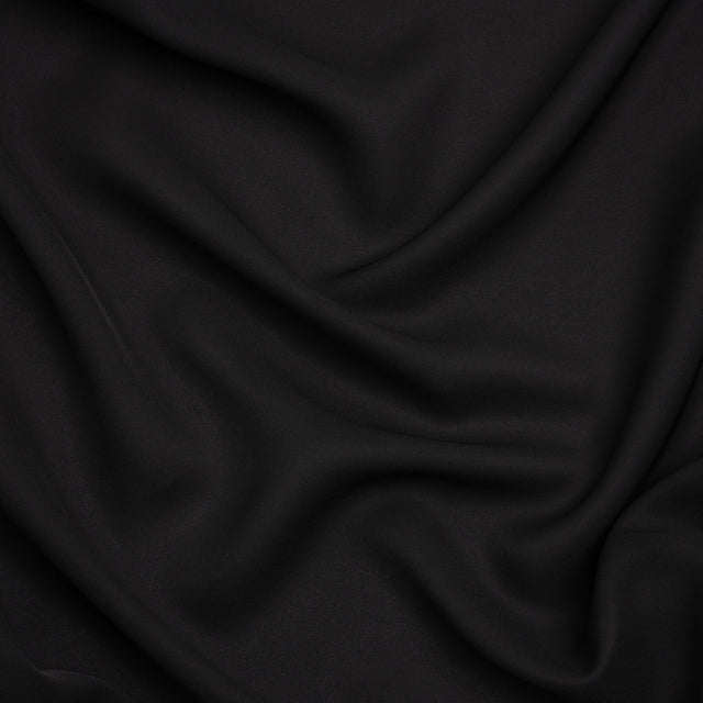 Polyester Double Georgette - Black - Mimosa Collection by Mood