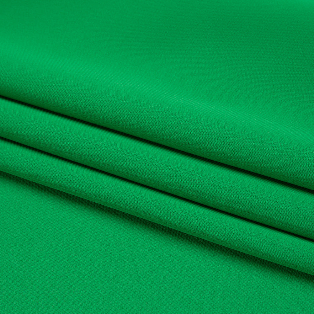 Polyester Double Georgette - Kelly Green - Mimosa Collection by Mood - Folded
