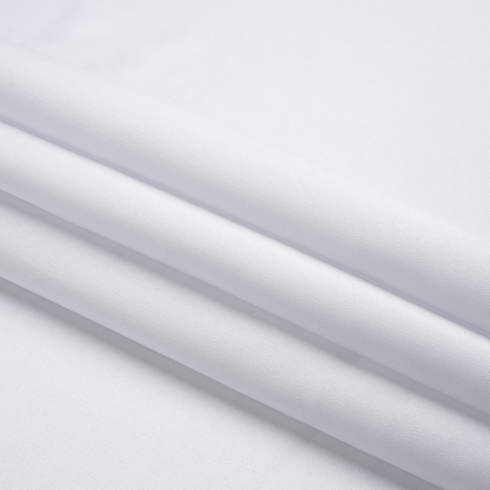 Premium Polyester Satin - Bright White - Gavia Collection by Mood - Folded