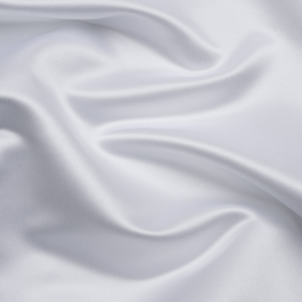 Premium Polyester Satin - Bright White - Gavia Collection by Mood - Image 2 of 8