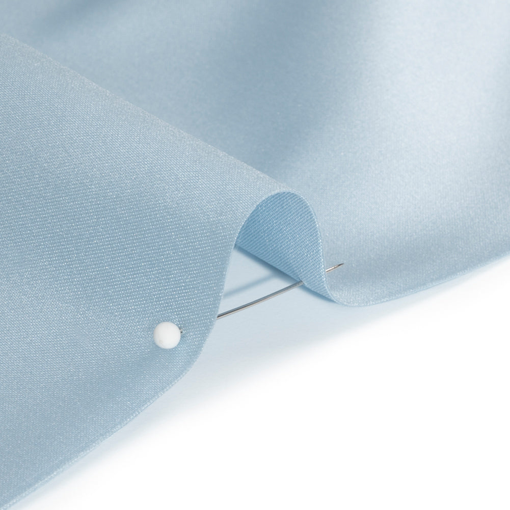 Premium Polyester Satin - Baby Blue - Gavia Collection by Mood - Detail