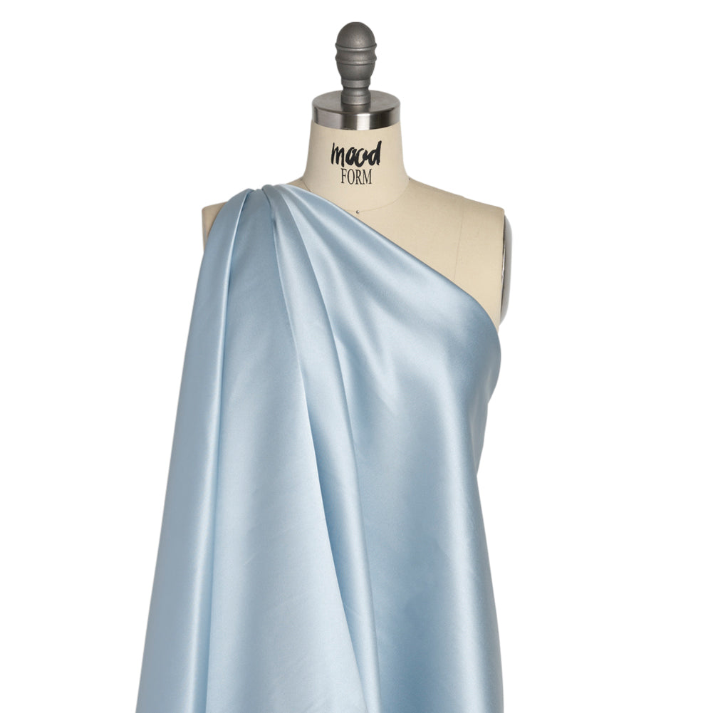Premium Polyester Satin - Baby Blue - Gavia Collection by Mood - Drape