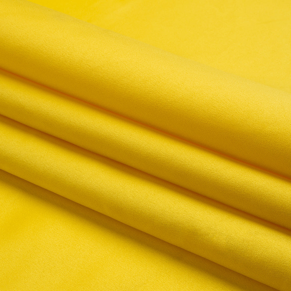 Premium Polyester Satin - Buttercup Yellow - Gavia Collection by Mood - Folded