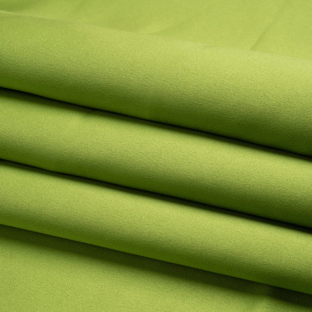 Premium Polyester Satin - Peridot Green - Gavia Collection by Mood - Folded