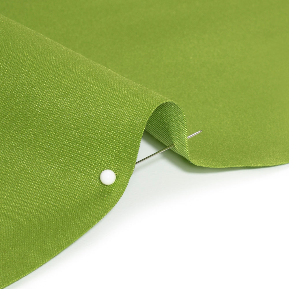 Premium Polyester Satin - Peridot Green - Gavia Collection by Mood - Detail