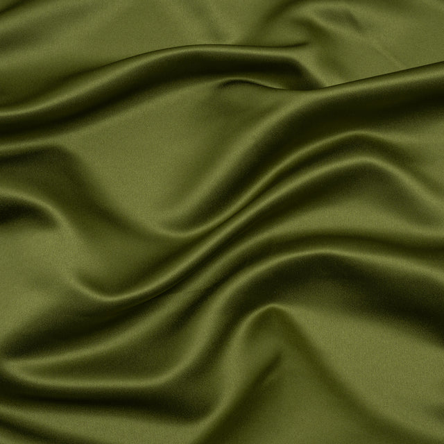 Premium Polyester Satin - Pesto Green - Gavia Collection by Mood
